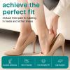 imageSereneLife Heel Pads 6 Pairs of Shoe Inserts for Men and Women Supports Heels for Prolonged Standing Fills Loose Fit in Shoes for Dress Shoes Sneakers and Loafers Black and Apricot