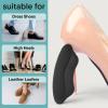 imageSereneLife Heel Pads 6 Pairs of Shoe Inserts for Men and Women Supports Heels for Prolonged Standing Fills Loose Fit in Shoes for Dress Shoes Sneakers and Loafers Black and Apricot