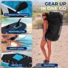imageSereneLife Inflatable LED Lighted Stand Up Paddle Board 106  Stable 32 Wide SUP with NonSlip EVA Deck Complete Paddle Kit DoubleAction Pump Safety Leash ampamp Carry Backpack  275 lbs Capacity