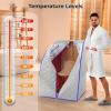 imageSereneLife Portable Infrared Sauna for Home Compact Sauna Tent with Heated Foot Pad ampamp Chair Full Body Personal Spa with Remote Control Easy Setup ampamp Storage 140F Max Heat 40quot x 33quot Silver