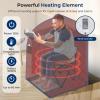 imageSereneLife Portable Infrared Sauna for Home Compact Sauna Tent with Heated Foot Pad ampamp Chair Full Body Personal Spa with Remote Control Easy Setup ampamp Storage 140F Max Heat 40quot x 33quot Silver
