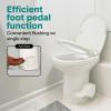 imageSereneLife RV Toilet  Small Camp Toilet with Foot Pedal and a Hand Sprayer LeakProof Odorless SoftClose Lid Compact WaterSaving Design Quick Installation Perfect for RVs Trailers and BoatsRV Toilet