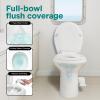imageSereneLife RV Toilet  Small Camp Toilet with Foot Pedal and a Hand Sprayer LeakProof Odorless SoftClose Lid Compact WaterSaving Design Quick Installation Perfect for RVs Trailers and BoatsRV Toilet