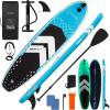 imageSereneLife Inflatable LED Lighted Stand Up Paddle Board 106  Stable 32 Wide SUP with NonSlip EVA Deck Complete Paddle Kit DoubleAction Pump Safety Leash ampamp Carry Backpack  275 lbs Capacity