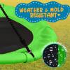 imageSereneLife Outdoor Spinner Saucer Tree SwingHanging Tree Oval Shaped Flying Saucer wRope StrapsCushion Padded Metal FramePolyester Fabric Seatfor Kids ampamp AdultSereneLife SLSOVSWNG55GR GreenGreen