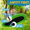 imageSereneLife Outdoor Spinner Saucer Tree SwingHanging Tree Oval Shaped Flying Saucer wRope StrapsCushion Padded Metal FramePolyester Fabric Seatfor Kids ampamp AdultSereneLife SLSOVSWNG55GR GreenGreen