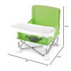 imageSerene Life Baby Seat Booster Space Saver Toddler Booster Seat  Portable Pop and open Sit Folding Booster Feeding Chair  Safety BeltFood TrayTravel Bag  SereneLife SLBS66 Grey 6 Piece SetLight Green