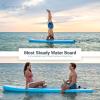imageSereneLife Inflatable Stand Up Paddle Board  Wide Stable Design NonSlip Deck for Adults ampamp Youth with Premium Paddle Board Accessories Carry Bag Dual Action Pump Paddle Ankle Leash  10