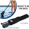 imageSereneLife SUP Paddle  3 Piece Adjustable Paddle board Oar with Lightweight Shaft Durable Blade  For Stand Up Paddleboard Surfing Flatwater Paddling ampamp RacingBlue
