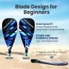 imageSereneLife SUP Paddle  3 Piece Adjustable Paddle board Oar with Lightweight Shaft Durable Blade  For Stand Up Paddleboard Surfing Flatwater Paddling ampamp RacingBlue