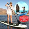 imageSereneLife Stand Up PaddleBoard Adjustable Paddle  Adjustable Water Paddle Oar SLSUPB06 ampamp SLSUPB08 FreeFlow Inflatable SUP Stand Up Water PaddleBoard PRTSLSUPB0608PDL Blue