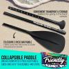 imageSereneLife Stand Up PaddleBoard Adjustable Paddle  Adjustable Water Paddle Oar for SLSUPB636 Rising Flow Inflatable SUP Stand Up Water PaddleBoard  SereneLife PRTSLSUPB636PDL