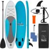 imageSereneLife Inflatable Stand Up Paddle Board  Wide Stable Design NonSlip Deck for Adults ampamp Youth with Premium Paddle Board Accessories Carry Bag Dual Action Pump Paddle Ankle Leash  10
