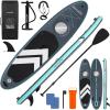 imageSereneLife Inflatable 106 Stand Up Paddle Board with Viewing Window 32 Wide MarineGrade SUP with NonSlip EVA Deck Includes 3Piece Paddle GoPro Mount Safety Leash ampamp Backpack 350 lbs Capacity