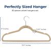 imageSereneLife 20 Pack Velvet Hangers  NonSlip Clothes Hangers with Heavy Duty Design Slim SpaceSaving Coat Hangers with 360 Swivel Hook Strong Lightweight Closet Organizer Set for Clothes PurpleIvory
