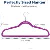 imageSereneLife 20 Pack Velvet Hangers  NonSlip Clothes Hangers with Heavy Duty Design Slim SpaceSaving Coat Hangers with 360 Swivel Hook Strong Lightweight Closet Organizer Set for Clothes PurplePurple