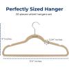 imageSereneLife 20 Pack Velvet Hangers  NonSlip Clothes Hangers with Heavy Duty Design Slim SpaceSaving Coat Hangers with 360 Swivel Hook Strong Lightweight Closet Organizer Set for Clothes PurpleIvory