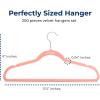 imageSereneLife 20 Pack Velvet Hangers  NonSlip Clothes Hangers with Heavy Duty Design Slim SpaceSaving Coat Hangers with 360 Swivel Hook Strong Lightweight Closet Organizer Set for Clothes PurplePink