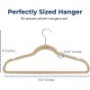 imageSereneLife 20 Pack Velvet Hangers  NonSlip Clothes Hangers with Heavy Duty Design Slim SpaceSaving Coat Hangers with 360 Swivel Hook Strong Lightweight Closet Organizer Set for Clothes PurpleIvory