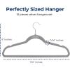 imageSereneLife 20 Pack Velvet Hangers  NonSlip Clothes Hangers with Heavy Duty Design Slim SpaceSaving Coat Hangers with 360 Swivel Hook Strong Lightweight Closet Organizer Set for Clothes PurpleGray