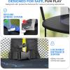 imageSereneLife 14FT Outdoor Trampoline for Kids10FT CURVED