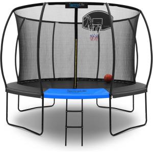 imageSereneLife 14FT Outdoor Trampoline for Kids10FT CURVED