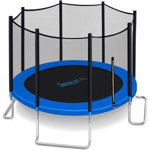 imageSereneLife 14FT Outdoor Trampoline for Kids12FTBLUE