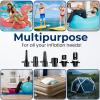 imageSereneLife Inflatable Paddle Board Pump Compressor  16PSI High Pressure SUP Inflator  12V DC Car Connector  Electric Air Pump for Paddle Boards Boats Rafts Pool Toys  Deflation Function