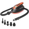 imageSereneLife Digital Electric Air Pump Compressor  110W Rechargeable Quick Air Inflator w LCD 016 Adjustable PSI For Inflatable SUP Stand Up Paddle Board  Boat Water Sports InflatablesSLPUMP25With Built In Battery
