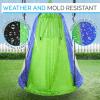 imageSereneLife 40quot Kids Hanging Tent Swing Outdoor Saucer Swing with Hang Kit and Swinging Swivel Spinner Green