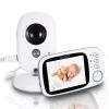 imageindoor Video Baby Monitor Long Range Upgraded 850 Wireless Range Night Vision Temperature Monitoring and Portable 2 Color Screen Serenelife USA SLBCAM20 1080pLarge Screen