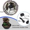 image:imageSereneLife 3Tier Desktop Electric Water Fountain Decor w LED  Indoor Outdoor Portable Tabletop Decorative Zen Meditation Waterfall Kit Includes Submersible Pump amp 12V Power Adapter