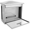 image:imageSerenelife Modern Wall Mount Lockable Mailbox Commercial Rural Home Decorative amp Office Business Parcel Box Packages Drop Slot Secure Lock SLMAB08 Metallic Gray