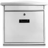image:imageSerenelife Modern Wall Mount Lockable Mailbox Commercial Rural Home Decorative amp Office Business Parcel Box Packages Drop Slot Secure Lock SLMAB08 Metallic Gray