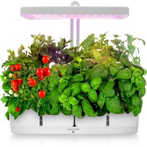 image:imageSereneLife Hydroponic Herb Garden Kit  8 Seed Pods Included Indoor Garden with FullSpectrum Grow Light Adjustable Height and Smart Hydroponic System