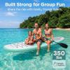 image:imageSereneLife Inflatable Stand Up Paddle Board with Premium SUP Accessories  Wide Stable Design with NonSlip EVA Deck PadGreen