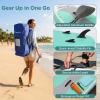 image:imageSereneLife Inflatable Stand Up Paddle Board with Premium SUP Accessories  Wide Stable Design with NonSlip EVA Deck PadGreen