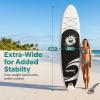 image:imageSereneLife Inflatable Stand Up Paddle Board with Premium SUP Accessories  Wide Stable Design with NonSlip EVA Deck PadGrey