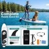 image:imageSereneLife Inflatable Stand Up Paddle Board with Premium SUP Accessories  Wide Stable Design with NonSlip EVA Deck PadGrey