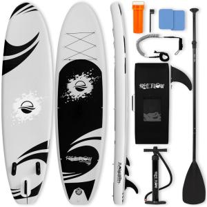 image:imageSereneLife Inflatable Stand Up Paddle Board with Premium SUP Accessories  Wide Stable Design with NonSlip EVA Deck PadGrey
