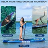 image:imageSereneLife Inflatable Stand Up Paddle Board with Premium SUP Accessories  Wide Stable Design with NonSlip EVA Deck Pad for Adults and Youth of All Skill Levels 350 lbs CapacityMulticolor Updated Version