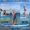 image:imageSereneLife Inflatable Stand Up Paddle Board with Premium SUP Accessories  Wide Stable Design with NonSlip EVA Deck Pad for Adults and Youth of All Skill Levels 350 lbs CapacityOcean Blue Updated Version