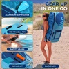 image:imageSereneLife Inflatable Stand Up Paddle Board with Premium SUP Accessories  Wide Stable Design with NonSlip EVA Deck Pad for Adults and Youth of All Skill Levels 350 lbs CapacityOcean Blue Updated Version