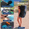image:imageSereneLife Inflatable Stand Up Paddle Board with Premium SUP Accessories  Wide Stable Design with NonSlip EVA Deck Pad for Adults and Youth of All Skill Levels 350 lbs CapacityMulticolor Updated Version