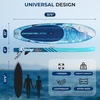 image:imageSereneLife Inflatable Stand Up Paddle Board with Premium SUP Accessories  Wide Stable Design with NonSlip EVA Deck Pad for Adults and Youth of All Skill Levels 350 lbs CapacityOcean Blue Updated Version