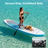 image:imageSereneLife 10 Inflatable Stand Up Paddle Board with Premium SUP Accessories  Wide Stable Design with NonSlip EVA Deck Pad for Youth and Adults 350 lbs CapacityOcean Teal
