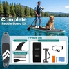 image:imageSereneLife 10 Inflatable Stand Up Paddle Board with Premium SUP Accessories  Wide Stable Design with NonSlip EVA Deck Pad for Youth and Adults 350 lbs CapacityModern Grey