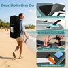 image:imageSereneLife 10 Inflatable Stand Up Paddle Board with Premium SUP Accessories  Wide Stable Design with NonSlip EVA Deck Pad for Youth and Adults 350 lbs CapacityModern Grey