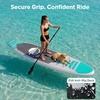 image:imageSereneLife 106 Inflatable Stand Up Paddle Board with Premium SUP Accessories  32 Wide Stable Design with NonSlip EVA Deck Pad for Youth and Adults 350 lbs CapacityAqua Mint