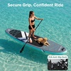 image:imageSereneLife 106 Inflatable Stand Up Paddle Board with Premium SUP Accessories  32 Wide Stable Design with NonSlip EVA Deck Pad for Youth and Adults 350 lbs CapacityWhite